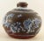 18th Century Chinese Export Kendi Jug Vessel Brown Purple Clay & Blue & White Feng Huang For Sale In Houston - Image 6 of 12