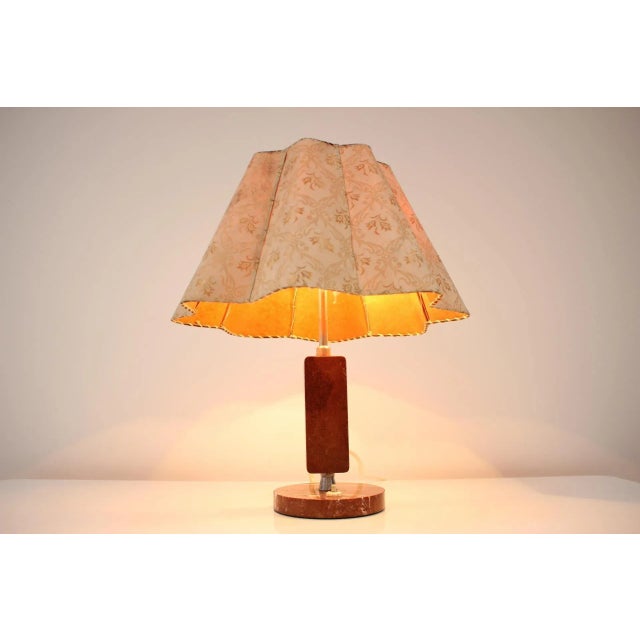 Mid-Century Stone Praha Table Lamp, 1950s For Sale - Image 9 of 14