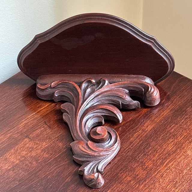 Mid-20th Century Carved Wood Rococo Wall Bracket For Sale - Image 13 of 16