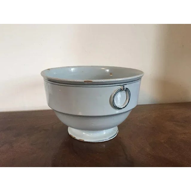 18th Century 18th Century Delft Tin Glaze Faience Footed Planter For Sale - Image 5 of 11