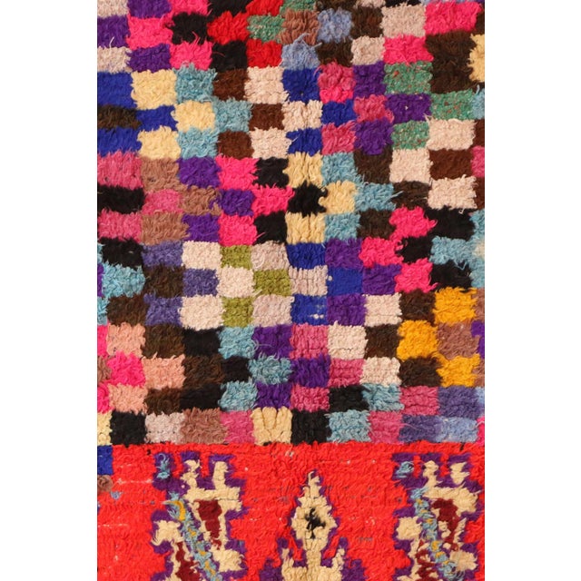 Tribal Moroccan Vintage Rug - 4'0" X 6'11" Ft For Sale - Image 3 of 9