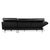 Leather Chrome Corner Sofa in Black with Manual Function by Brühl Moule For Sale - Image 18 of 18