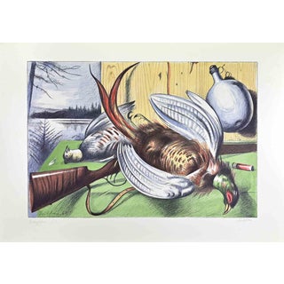 Gregorio Sciltian, After the Hunt, Lithograph, 1968 For Sale