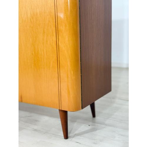 Brown Mid-Century Linen Cupboard, 1960s For Sale - Image 8 of 11