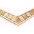 Gold 14 Karat Italian Three-Tone Gold Fancy Link Bracelet For Sale - Image 8 of 10