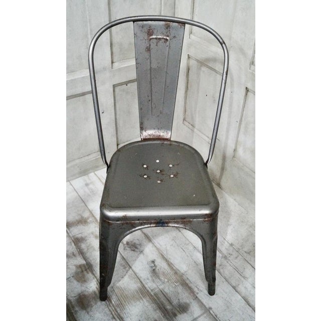 Vintage Tolix Style Bistro Chairs, 1960s, Set of 4 For Sale - Image 13 of 14