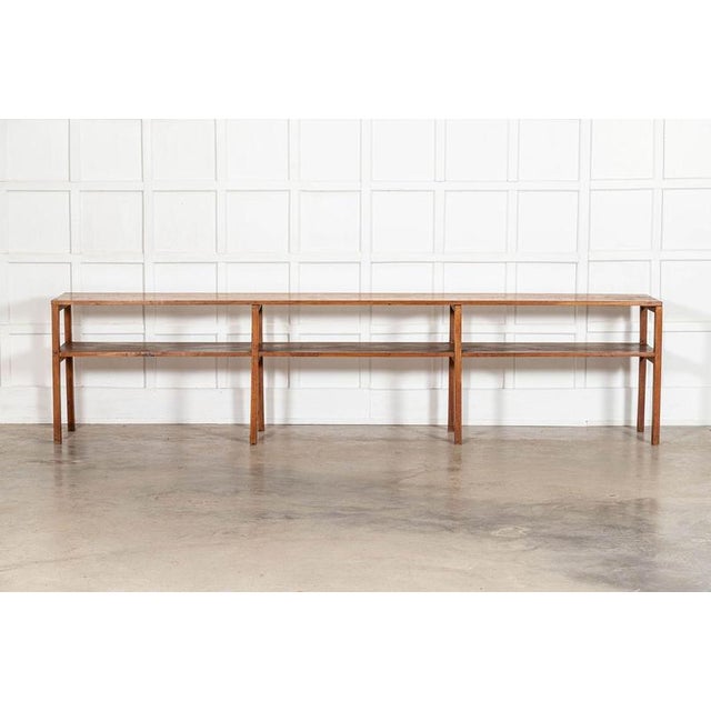 Vintage French Monastery Pine Server Table, 1920 For Sale - Image 13 of 18