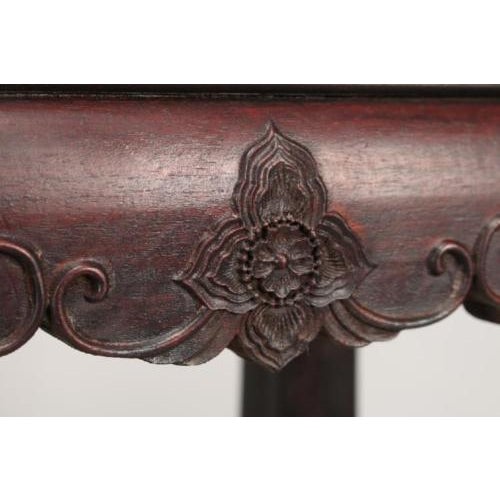 Antique Chinese Zitan Lotus Side Table Chairish