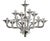 Transparent Linear Murano Glass Chandelier by Simoeng For Sale