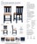 Set of two counter height stools in a deep navy blue finish with natural wood accents and neutral upholstered seats....