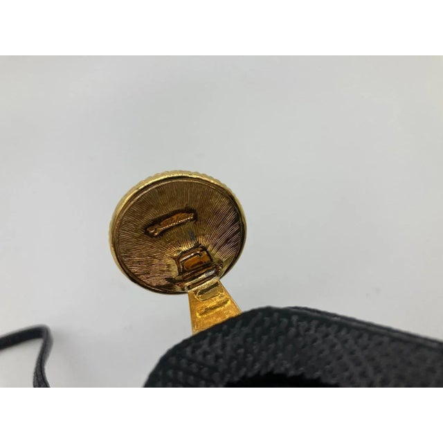 1980s Judith Leiber Black Lizard Crystal Shells Clutch For Sale - Image 5 of 12