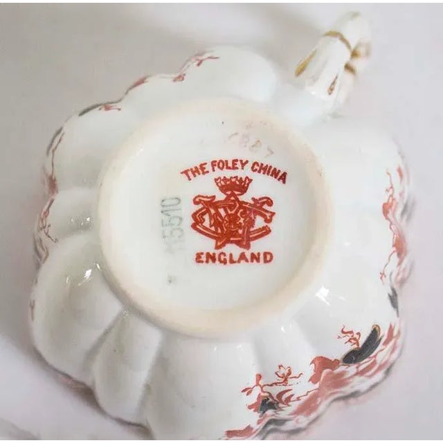1940s The Foley China Plates & Tea Cup -4 Pcs From England For Sale - Image 5 of 9