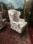 Cream Vintage Wingback Chairs, the Pair For Sale - Image 8 of 17