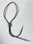 Vintage Navajo bolo tie hand crafted from silver. Features scalloped and stamped edges with a large kingman turquoise...