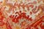 Antique Turkish Oushak With Elegant Motifs in Red, Ivory, Gold and Salmon Pink 7 X 9'8 For Sale - Image 12 of 15