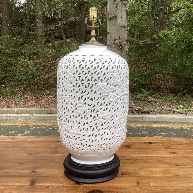 Pair of Mid 19th Century Blanc De Chine Table Lamps For Sale - Image 9 of 12