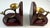 Celebrate the beauty of music and timeless craftsmanship with this **Vintage Wooden French Horn Brass Bookends Set**....