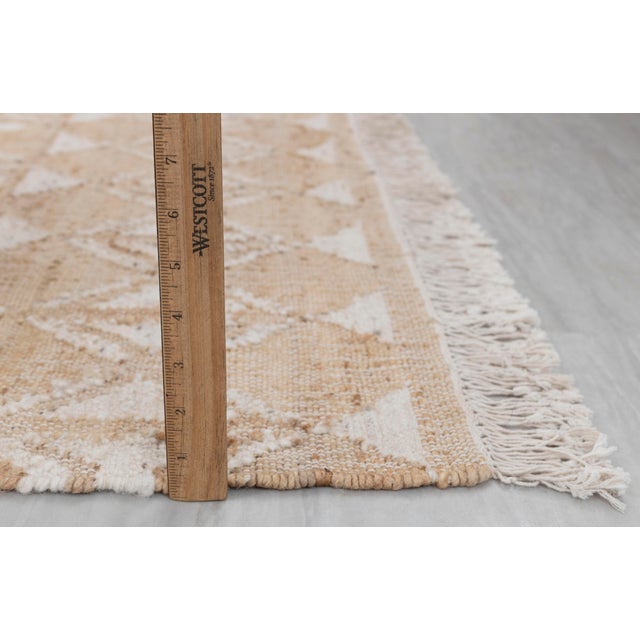 Natural Jute Ivory High Quality Hand Woven Premium Quality Boho Style Rug 8x10Ft. For Sale - Image 4 of 12
