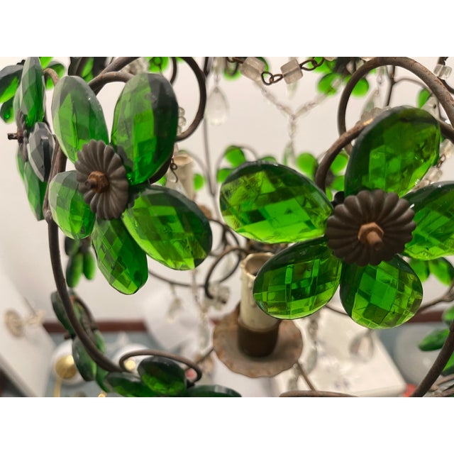 Green Murano Flower Pendant, 1950s For Sale - Image 12 of 18