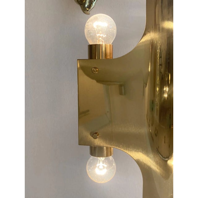 Gaetano Sciolari Vintage Italian Brass Pendant by Gaetano Sciolari, 1970 For Sale - Image 4 of 15