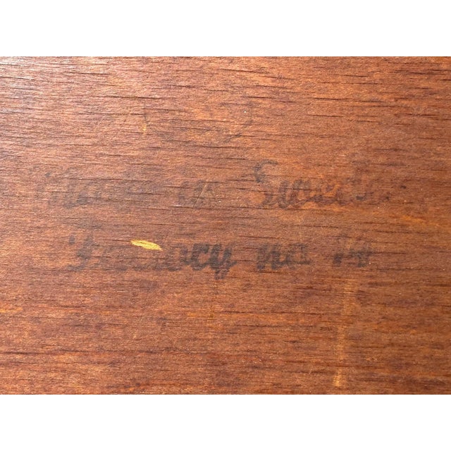 Edmond J Spence, Swedish Modern, Maple, Rare Wave Nightstands, 1950s, A Pair For Sale - Image 16 of 17