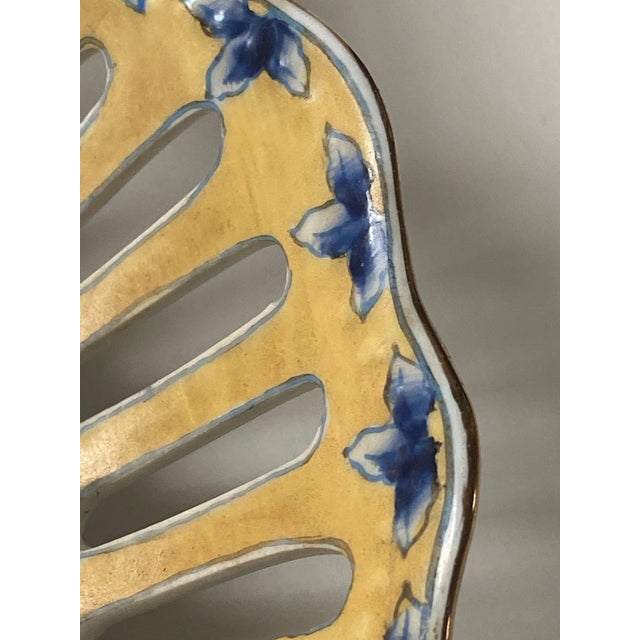 Vintage Asian Collectible Bird Basket Plate by Oriental Accent For Sale - Image 4 of 9