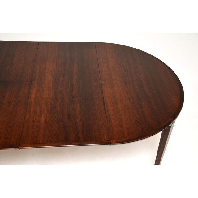 Wood Danish Dining Table by Rosengren Hansen, 1960s For Sale - Image 7 of 14