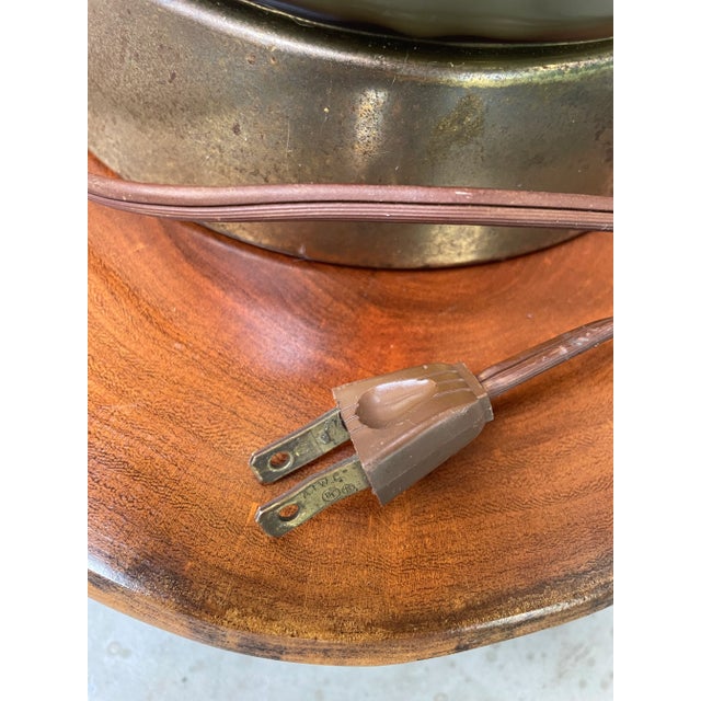 Mid 20th Century Empoli Glass Table Lamp For Sale - Image 10 of 11