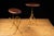 French Mid 20th Century Pair of After-Maison Bagues Faux Bamboo Side Tables With Magazine Rack For Sale - Image 3 of 16