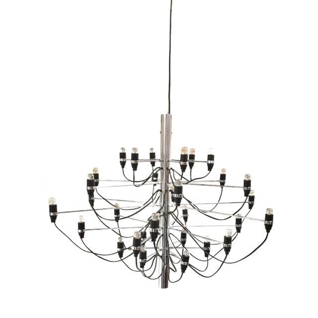 Mid-Century Modern Model 2097 Chandelier by Gino Sarfatti For Sale