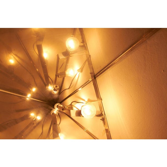 Large Chrome Wall Lamp, 1970s For Sale - Image 4 of 15