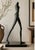 Alberto Giacometti Modern Giacometti-Style Walking Female Sculpture in Base, 5 Ft For Sale - Image 4 of 4