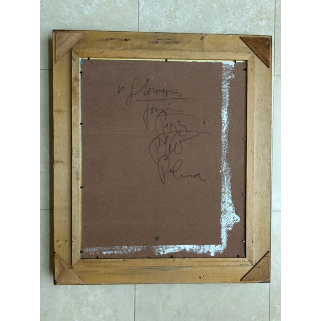 Peter Keil Titled Painting "Flowers From Paris" For Sale - Image 6 of 6