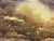 Alpine Mountain Lake Landscape Original Oil Painting, Vintage For Sale - Image 10 of 12