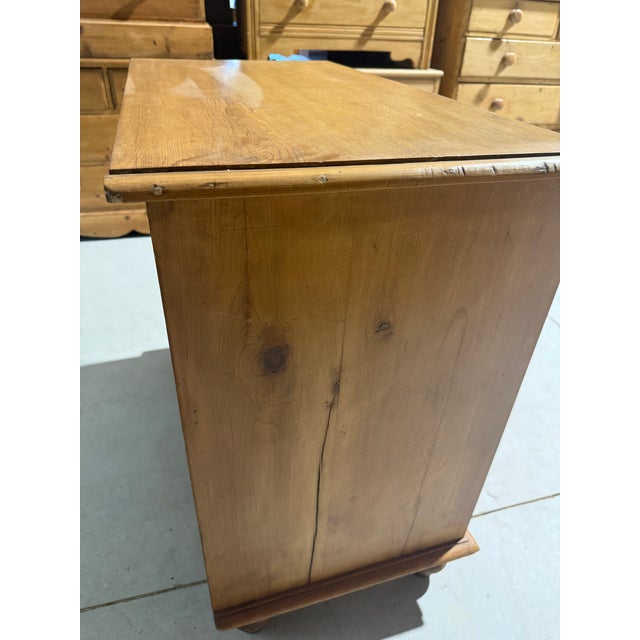 Antique Pine Three Drawers - Chest of Drawers From England For Sale - Image 12 of 18