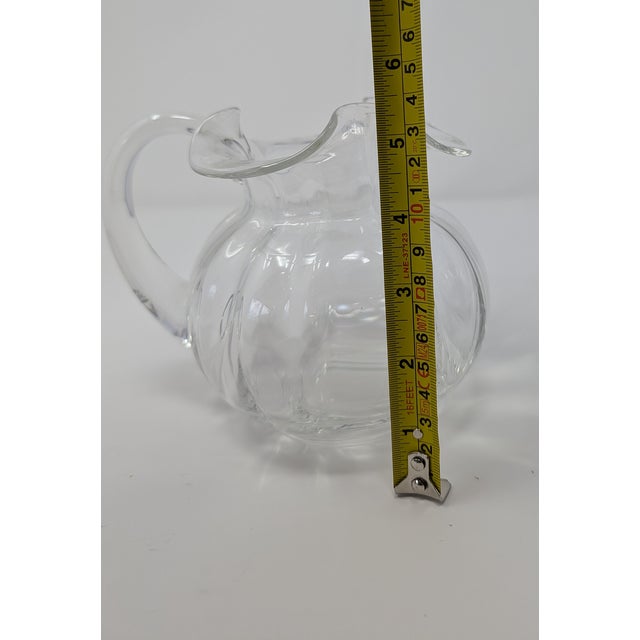 Vintage 1990s Tiffany & Co Handblown Devon Pitchers - A Pair For Sale - Image 9 of 15