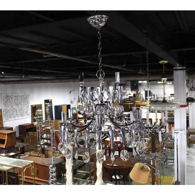 Mid-Century Modern Light Fixture Chandelier For Sale - Image 10 of 11