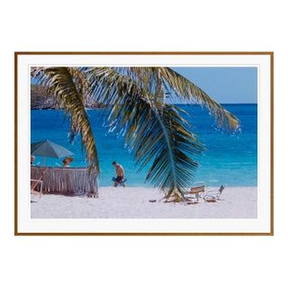 Toni Frissell 'Beachside at the Mill Reef' Archival Pigment Print Framed in Brown For Sale