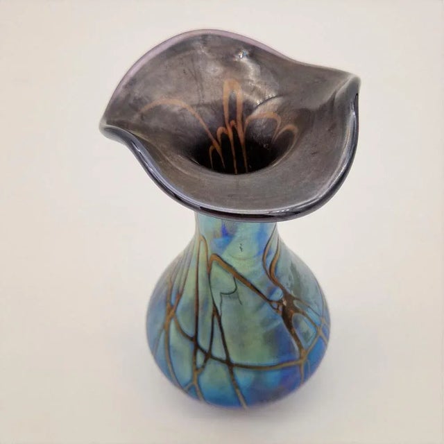 Art Nouveau Glass Vase by Pallme for König & Habel, 1890s For Sale - Image 6 of 7