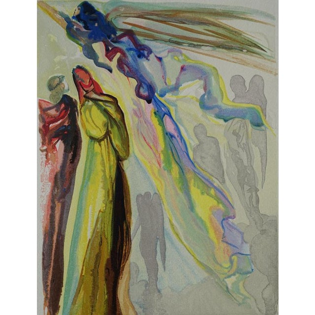 Salvador dali (1904-1989) paradise 16: appearance of the ancestor color woodcut unsigned on bfk rives vellum 26 x 33 cm...