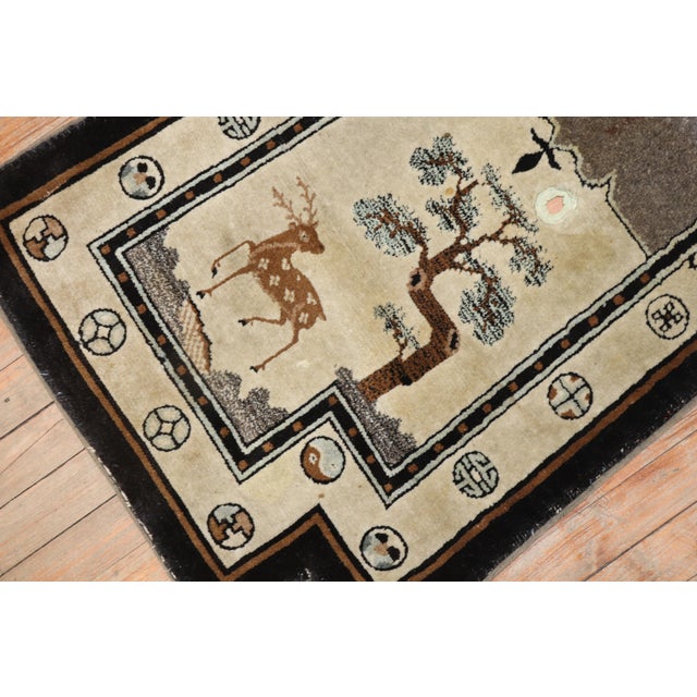 Early 20th Century Chinese Horsecover Textile Rug For Sale - Image 13 of 18