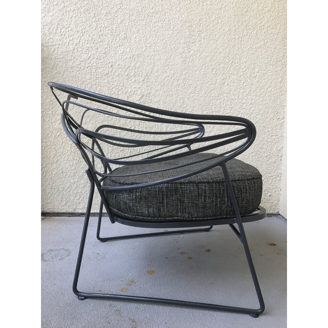 MidCentury Wrought Iron Lounge Chair Chairish