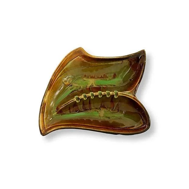 Mid-Century Modern 1960s California Pottery Ashtray For Sale - Image 3 of 5