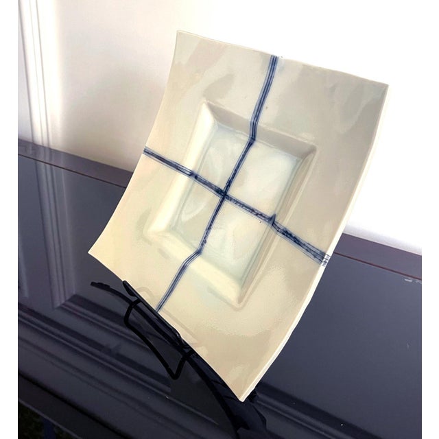 Japanese Contemporary Ceramic Plate Yoshikawa Masamichi For Sale In Atlanta - Image 6 of 12