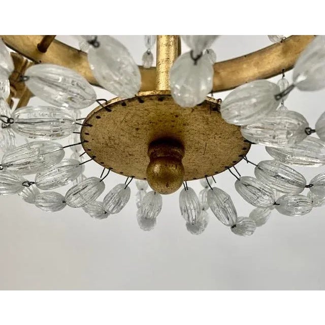 Visual Comfort Large Crystal Beaded Empire Chandeleir For Sale - Image 9 of 10