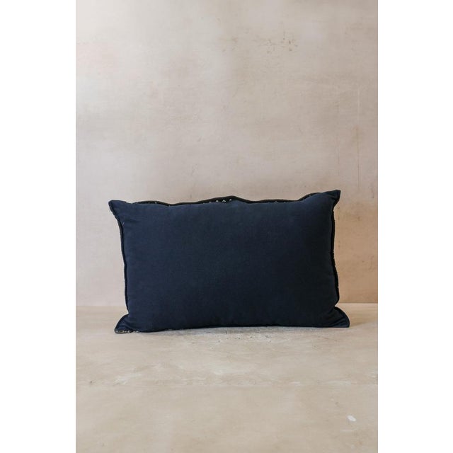 Contemporary Brown Mud Cloth Cushion For Sale - Image 3 of 4