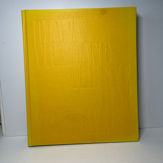 Fantastic, scarce oversized hardcover book, Diane Vreeland The Eye Has to Travel by Lisa Immordino Vreeland with essays by...