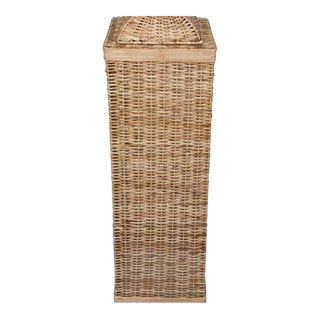 Square Wicker Pedestal For Sale