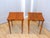 Mid-Century Modern Vintage Pair Mid Century Clover End Side Tables Nightstands Plant Stands For Sale - Image 3 of 17