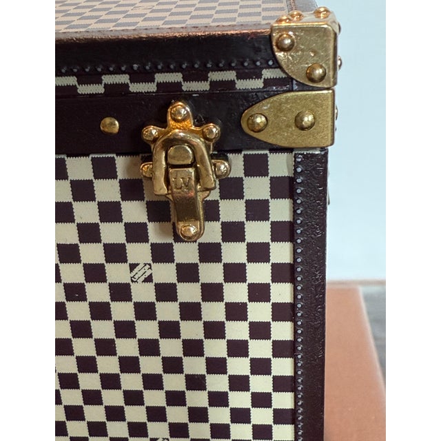 Metal Louis Vuitton Limited Edition Paperweight, Mini Vuitton Jewelry Box in the Shape of a Trunk, 2012 For Sale - Image 7 of 18